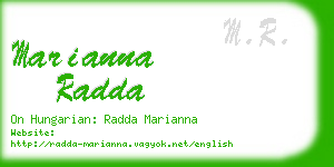 marianna radda business card